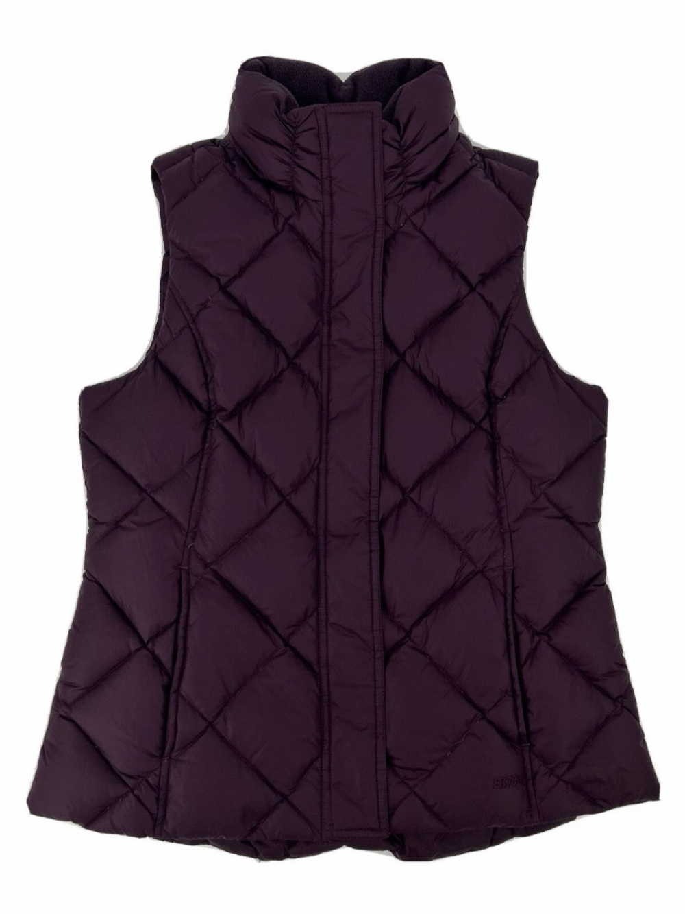 Eddie Bauer Women's XL Purple Goose Down 700 Fill Full Zip Puffer Vest